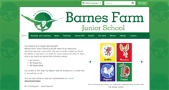 Desktop Screenshot of barnes-farm-junior.eschools.co.uk